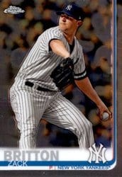 2019 Topps Chrome Update Base Set Zack Britton #8 card