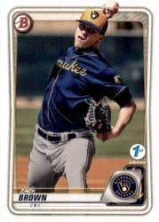 2020 Bowman 1st Edition Base Set Zack Brown #BFE-34 card