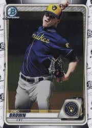 2020 Bowman Chrome Prospects Zack Brown #BCP-34 card