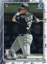 2020 Bowman Chrome Base Set Zack Collins #9 card