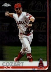 2019 Topps Chrome Base Set Zack Cozart #43 card