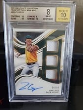 2023 Panini Immaculate Collection Prospect Triple Memorabilia Signatures Zack Gelof #PTS-ZG card