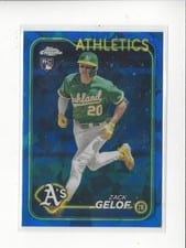 2024 Topps Chrome Sapphire Edition Base Set Zack Gelof #166 card