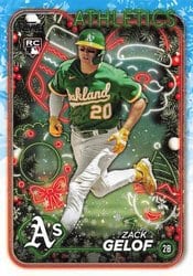 2024 Topps Holiday Base Set Zack Gelof #H72 card