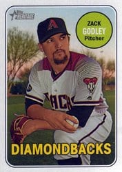 2018 Topps Heritage Base Set Zack Godley #334 card