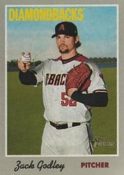 2019 Topps Heritage Base Set Zack Godley #47 card