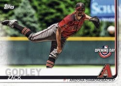 2019 Topps Opening Day Base Set Zack Godley #26 card
