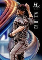 2018 Bowman Platinum Base Set Zack Greinke #92 card