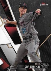 2018 Finest Base Set Zack Greinke #124 card