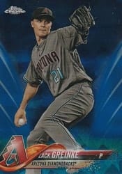 2018 Topps Chrome Sapphire Edition Base Set Zack Greinke #507 card