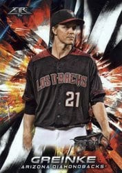 2018 Topps Fire Base Set Zack Greinke #56 card