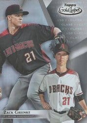 2018 Topps Gold Label Base Set Zack Greinke #19 card