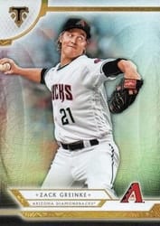 2018 Topps Triple Threads Base Set Zack Greinke #92 card