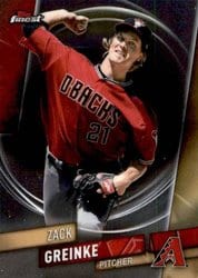 2019 Finest Base Set Zack Greinke #80 card