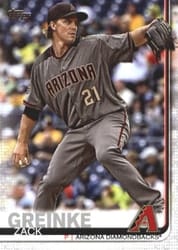 2019 Topps Base Set Zack Greinke #661 card