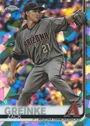 2019 Topps Chrome Sapphire Edition Base Set Zack Greinke #661 card