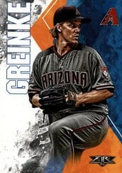 2019 Topps Fire Base Set Zack Greinke #6 card