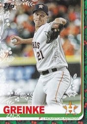 2019 Topps Holiday Base Set Zack Greinke #HW73 card
