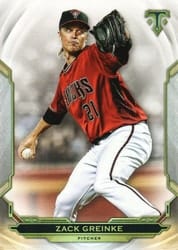 2019 Topps Triple Threads Base Set Zack Greinke #54 card
