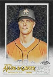 2020 Topps Allen & Ginter Chrome Base Set Zack Greinke #121 card