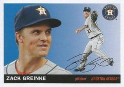 2020 Topps Archives Base Set Zack Greinke #71 card