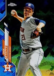 2020 Topps Chrome Sapphire Edition Base Set Zack Greinke #260 card