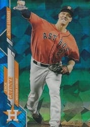 2020 Topps Chrome Update Sapphire Edition Base Set Zack Greinke #U-191 card