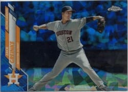 2020 Topps Chrome Update Sapphire Edition Base Set Zack Greinke #U-87 card