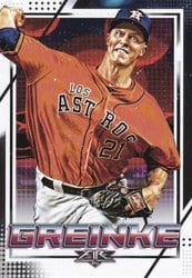 2020 Topps Fire Base Set Zack Greinke #67 card