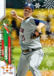 2020 Topps Holiday Base Set Zack Greinke #HW10 card