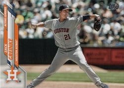 2020 Topps Update Base Set Zack Greinke #U-87 card