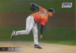 2021 Stadium Club Chrome Base Set Zack Greinke #198 card