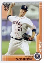 2021 Topps Big League Base Set Zack Greinke #150 card