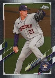 2021 Topps Chrome Base Set Zack Greinke #154 card
