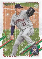 2021 Topps Holiday Base Set Zack Greinke #HW9 card