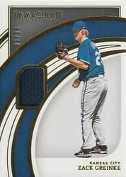 2022 Panini Immaculate Collection Base Set Zack Greinke #58 card