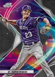 2022 Topps Cosmic Chrome Base Set Zack Greinke #11 card
