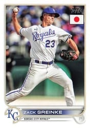 2022 Topps Japan Edition Base Set Zack Greinke #72 card