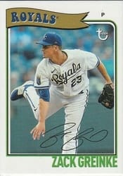 2023 Topps Brooklyn Collection Base Set Zack Greinke #12 card