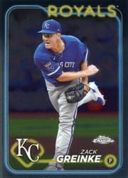 2024 Topps Chrome Base Set Zack Greinke #202 card