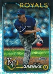 2024 Topps Chrome Logofractor Edition Base Set Zack Greinke #202 card