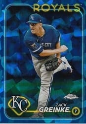 2024 Topps Chrome Sapphire Edition Base Set Zack Greinke #610 card