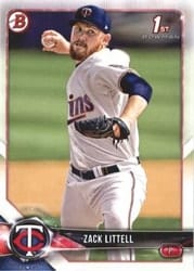 2018 Bowman Prospects Zack Littell #BP101 card