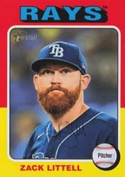 2024 Topps Heritage Base Set Zack Littell #713 card