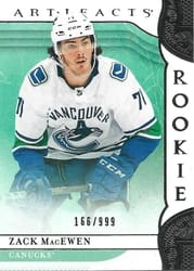 2019-20 Upper Deck Artifacts Base Set Zack MacEwen #172 card
