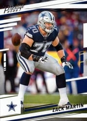 2022 Panini Prestige Base Set Zack Martin #81 card