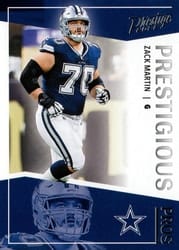 2022 Panini Prestige Prestigious Pros Zack Martin #PP-12 card