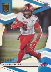 2020 Donruss Elite Base Set Zack Moss #128 card
