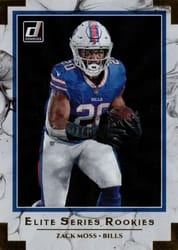 2020 Donruss Elite Series Rookies Zack Moss #ESR-ZM card