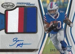2020 Panini Certified Base Set Zack Moss #235 card